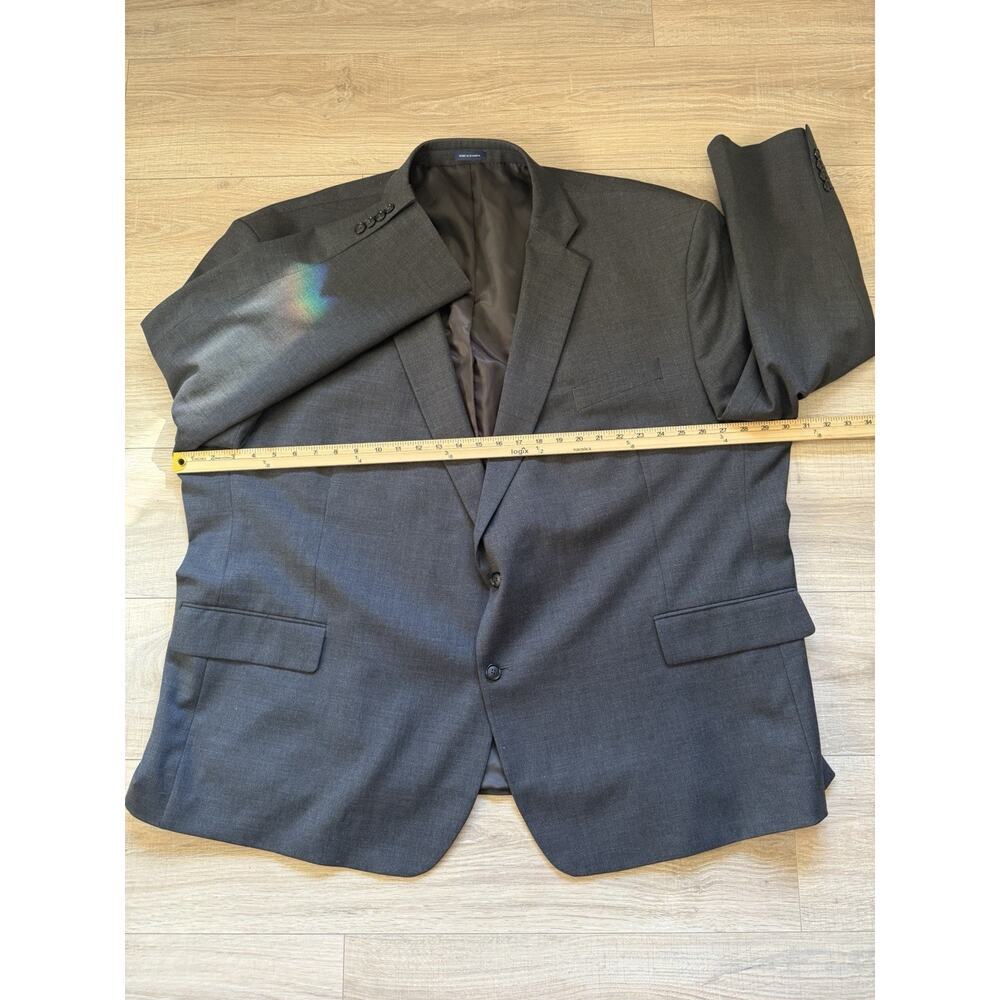 Stafford 60R Gray All Season Blazer Jacket Sport Suit Coat Wool Travel Big Tall - Picture 8 of 11